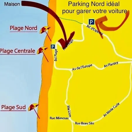 Maison A 200m De La Et Au Coeur De La Station Сasa de vacaciones Lacanau